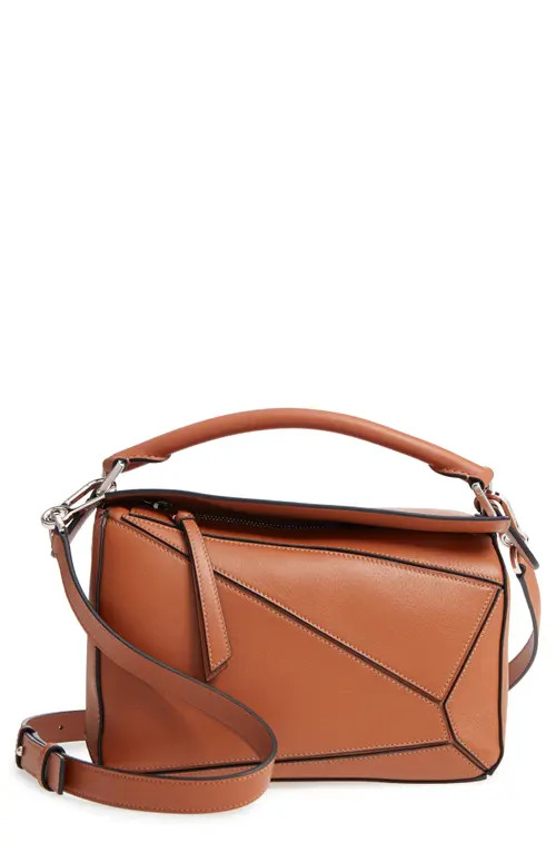 Loewe Puzzle Small Shoulder Bag in Tan at Nordstrom | Nordstrom