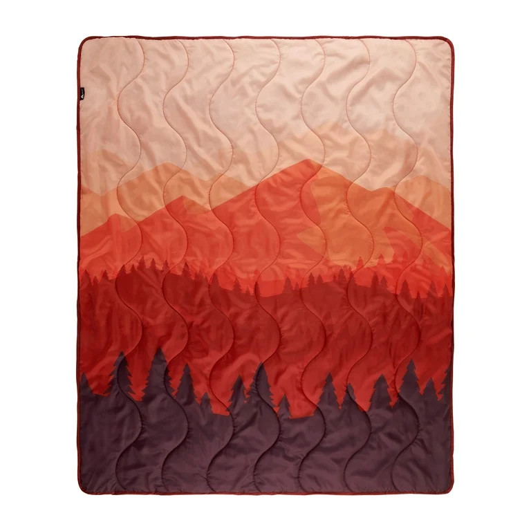 Ozark Trail Packable Blanket, 70" x 60" in Mountain Scene Design with Stuff Sack for Camping Trav... | Walmart (US)
