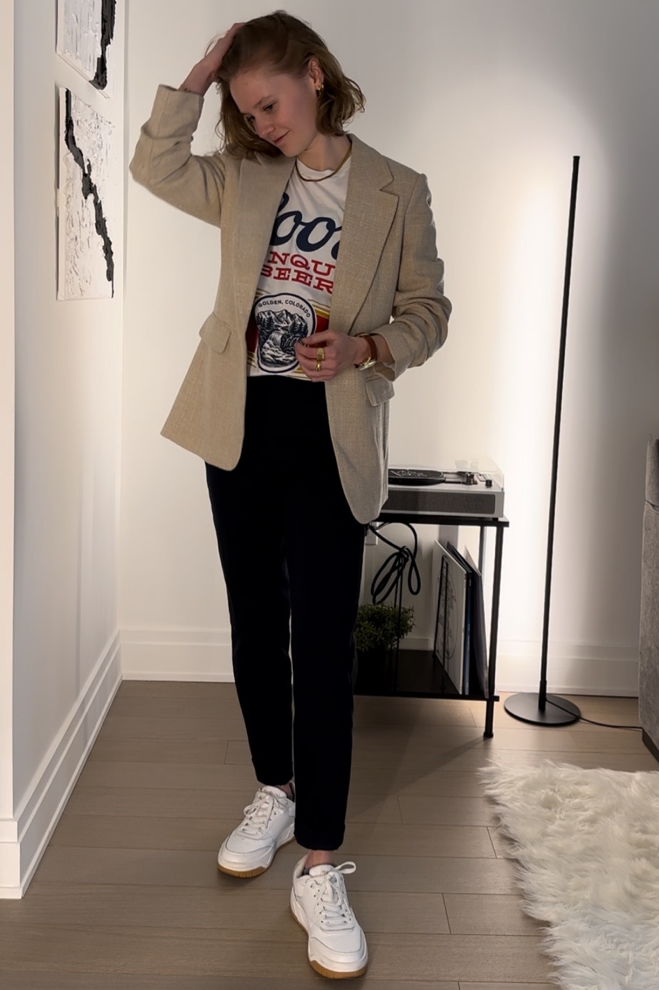 dressing up graphic t-shirts 🤌🏼 a comfy business casual look 

#LTKfindsunder100 #LTKstyletip #LTKsalealert