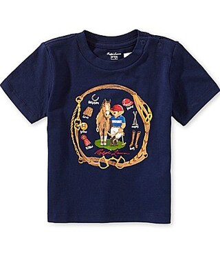 Ralph Lauren Baby Boys Short-Sleeve Polo Bear Jersey T-Shirt - 24 Months | Dillard's