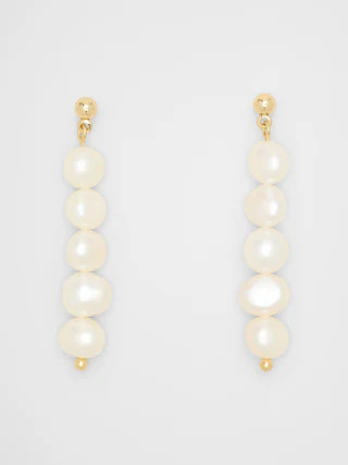 Stacked Pearl Drop Earrings | Banana Republic Factory