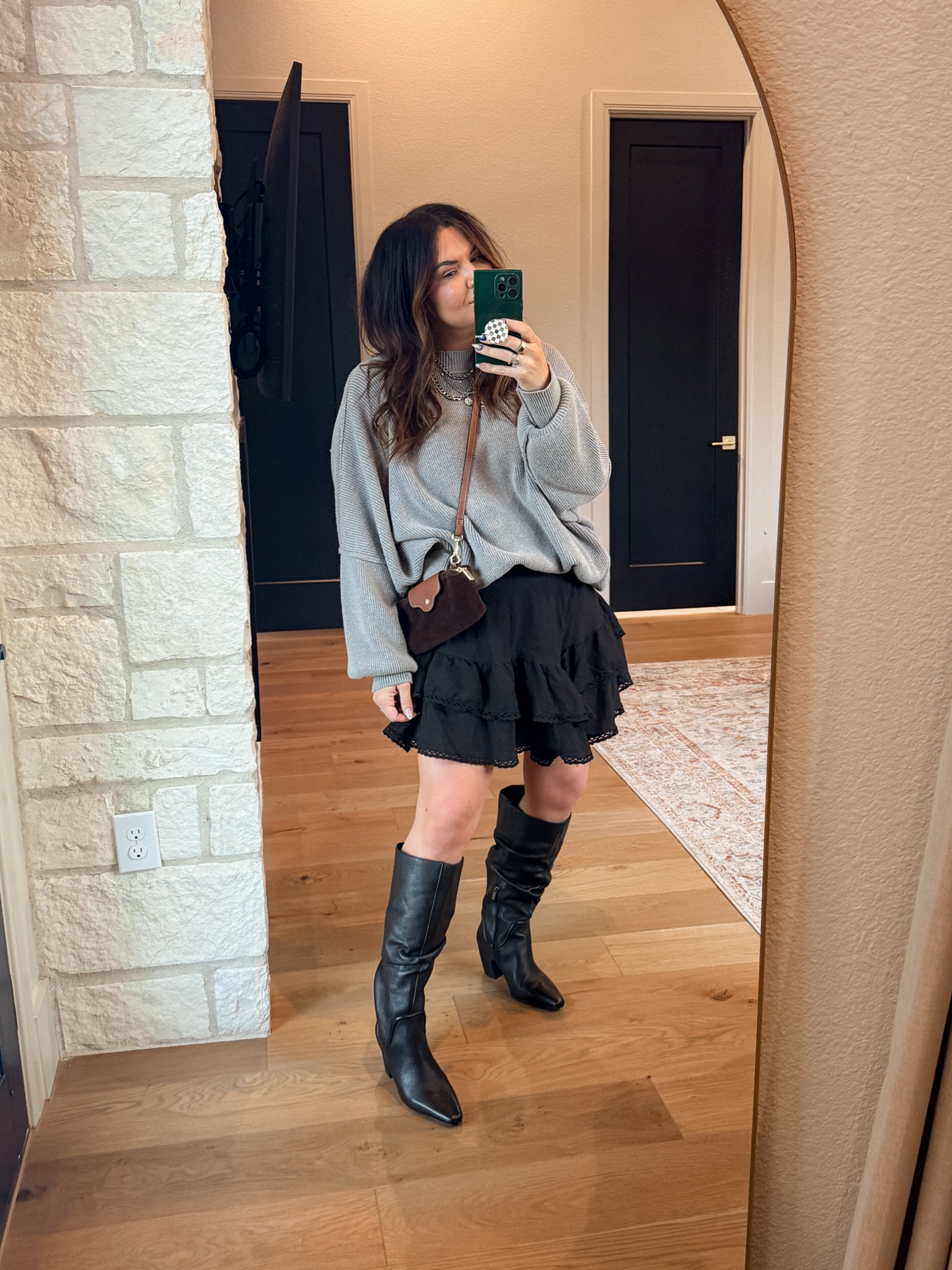 Date night outfit!
Sweater is free people: XL
I also linked some Amazon look for less
Skort is one of my favorite quick and easy dress up items!:  XL
Boots: TTS


#LTKStyleTip #LTKMidsize #LTKFindsUnder50