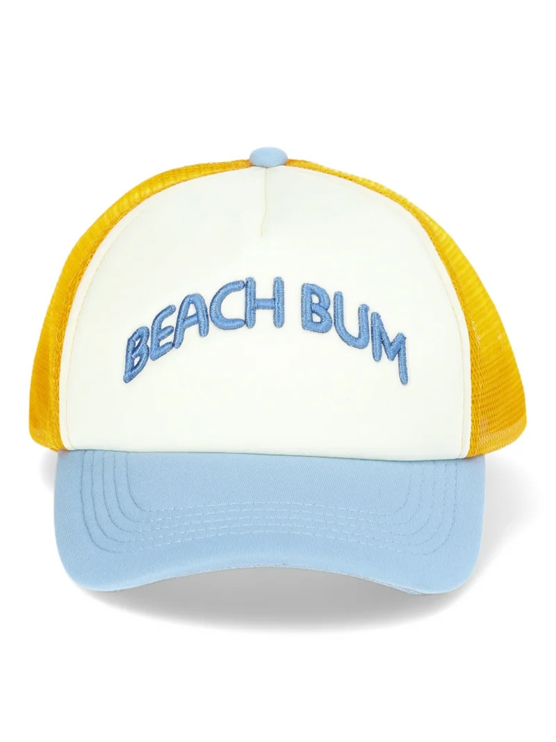 No Boundaries Trucker Hat, Women’s, Ivory | Walmart (US)