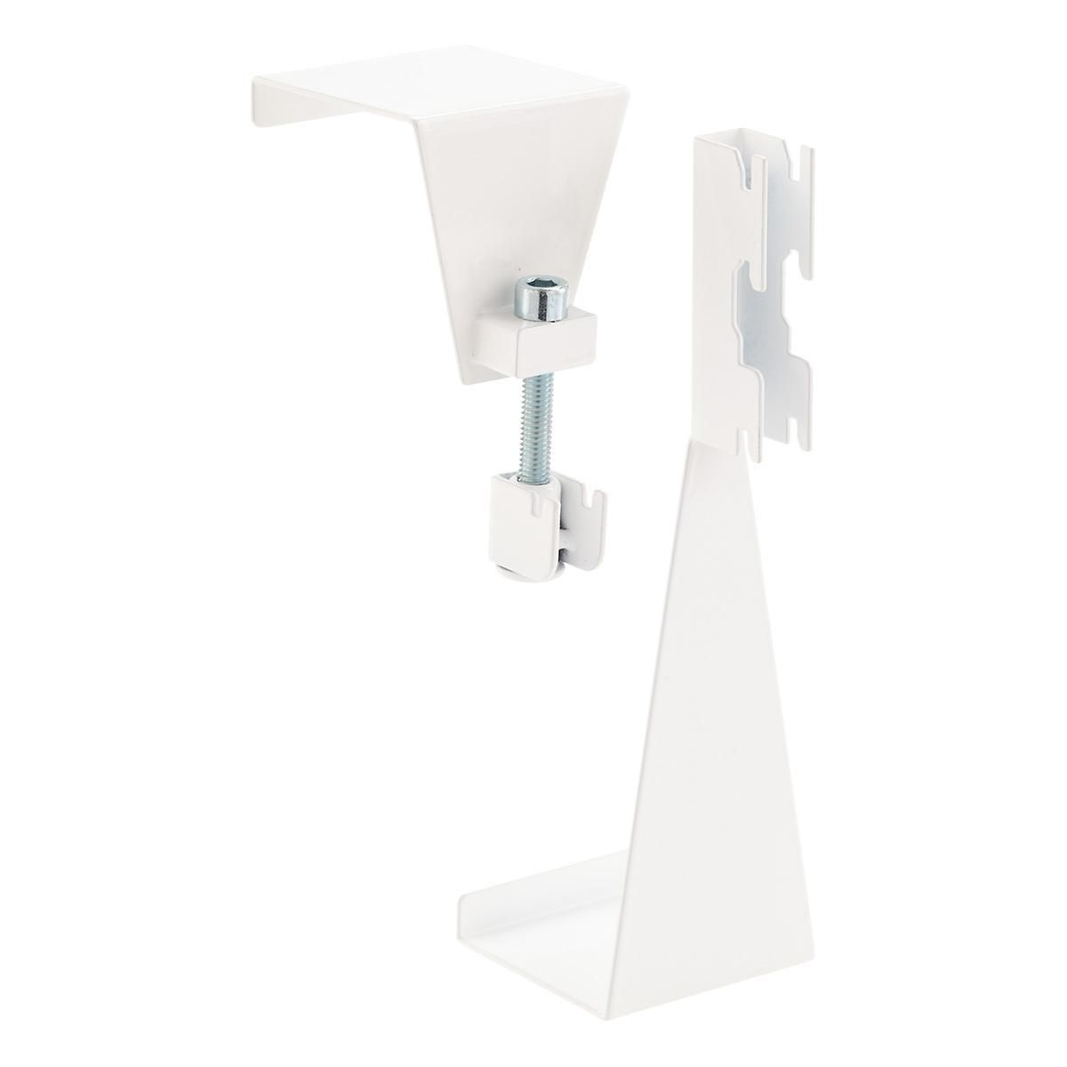 Elfa Utility Commercial Overdoor Hooks White Set of 2 | The Container Store