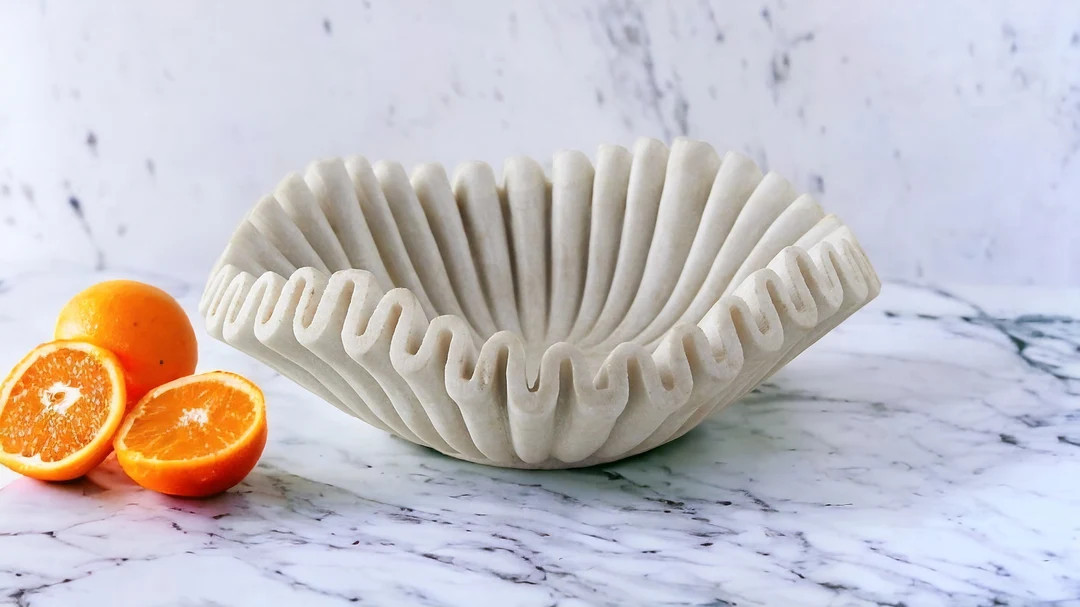 Handmade Marble Bowl Fruit Bowl | Stone Bowl | Decorative Bowl | Decorative Trays | Marble Fruit ... | Etsy (US)