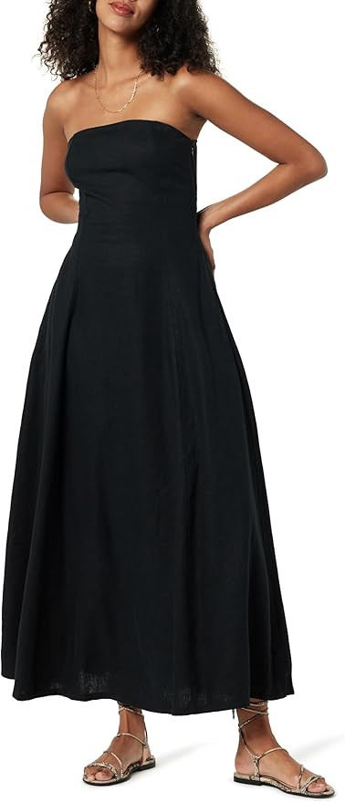 The Drop Women's Carlota Strapless Linen Maxi Dress | Amazon (US)
