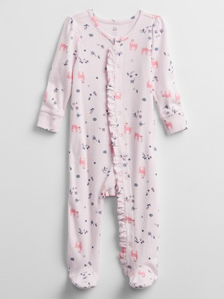 Baby Ruffle Floral One-Piece | Gap Factory