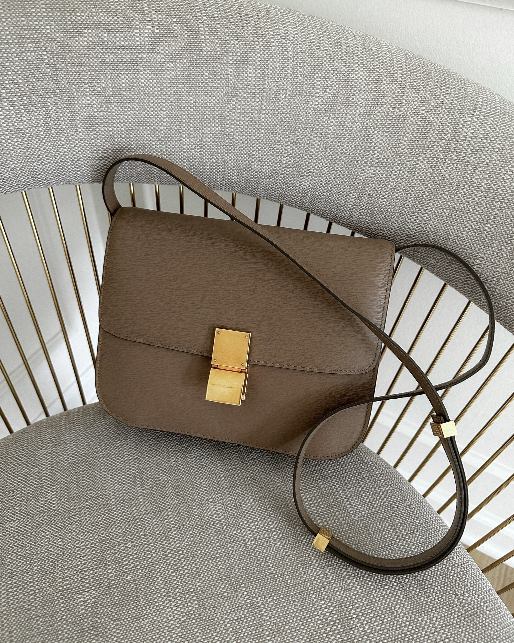 Celine Box Bag in Taupe, Celine handbag, designer handbag, taupe handbag #celinebag #fallhandbag #summerhandbag #crossbody

#LTKitbag #LTKFind