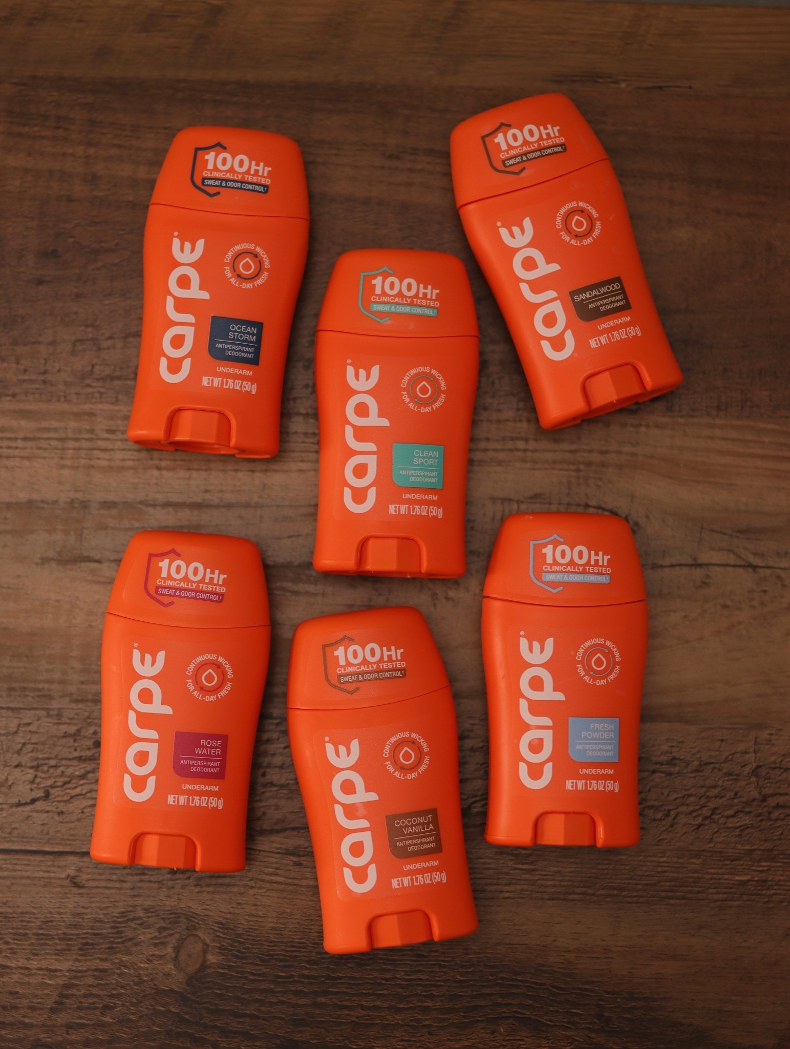 Been using the CARPE ANTIPERSPIRANT DEODORANT, and I’m a fan! I’m currently using that rosé one.