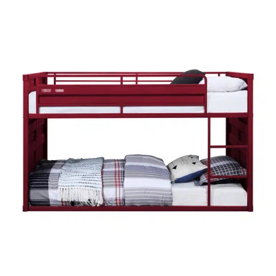 Metal Twin/twin Bunk Bed With Cargo Finish And Right Assembly In Color, Structure, Option | Wayfair North America