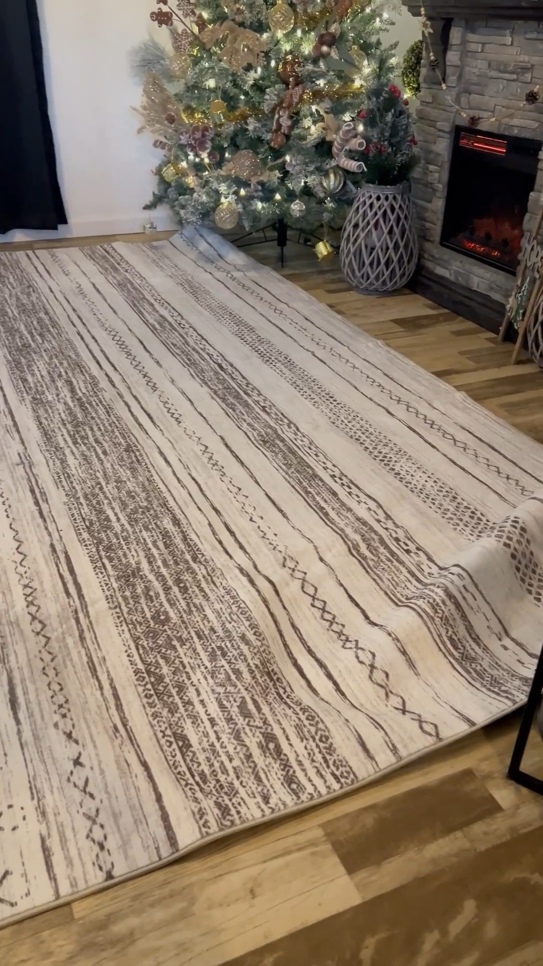 Cream & light brown rug was such a good find 😍 It’s a 10x12, super soft, and the best part, it’s machine washable! No more stressing over spills or messes, especially with kids or pets running around. The pattern fits our home vibe perfectly cozy, neutral, and timeless. This is for anyone that has been searching for the perfect rug that’s cute and practical 

#ltkhomedecor #ltkrug 

#LTKStyleTip #LTKHome #LTKKids