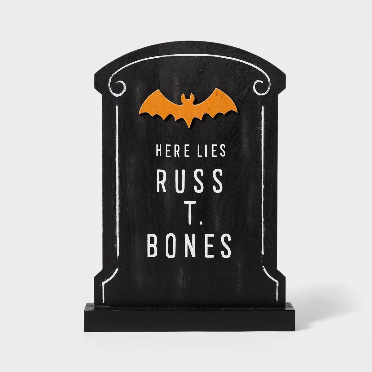 Wood 'Here Lies Russ T. Bones' Halloween Decorative Prop - Hyde & EEK! Boutique™ | Target