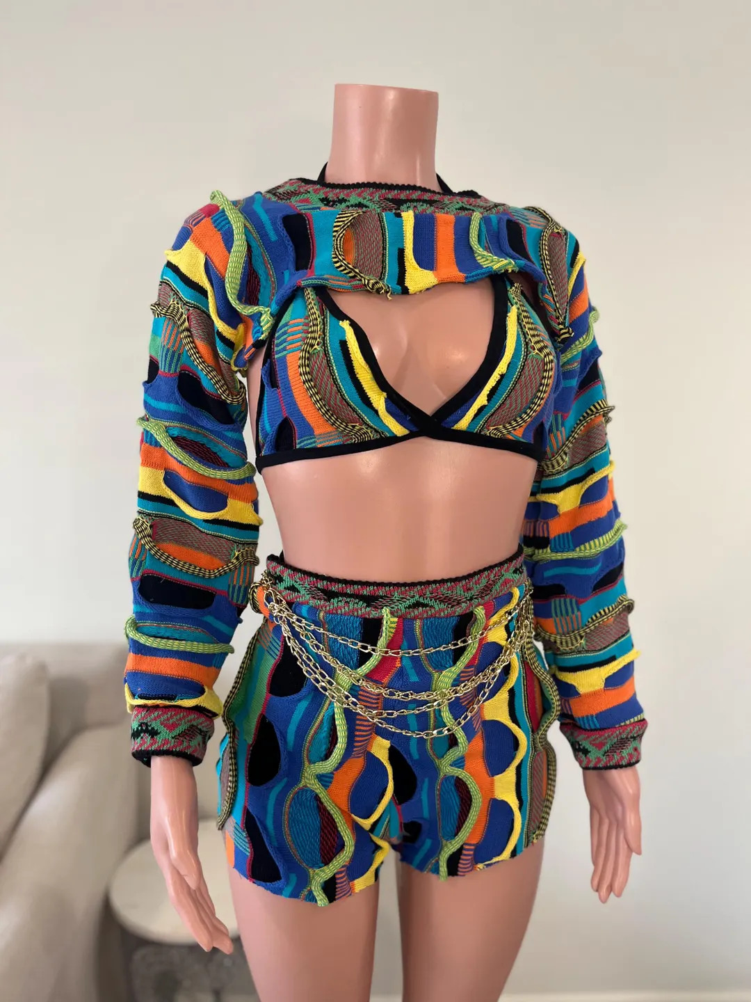 Custom Freaknik Coogi Inspired 3 Piece Set 90s Vintage | Etsy (US)