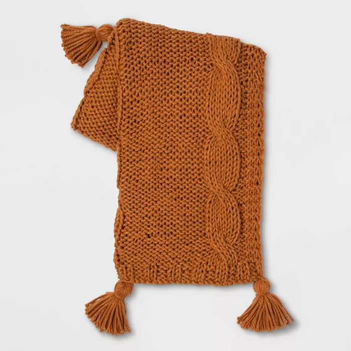 Chunky Cable Knit Throw Blanket - Threshold™ | Target