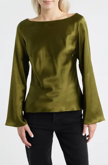 Reformation Marlow Silk Top | Nordstrom | Nordstrom