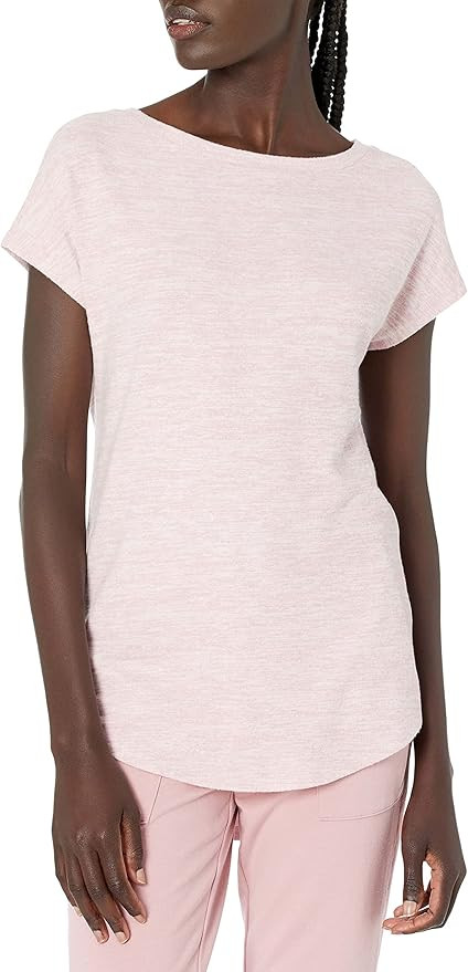 Daily Ritual Women's Cozy Knit Relaxed-Fit Dolman-Sleeve Boat-Neck T-Shirt | Amazon (US)