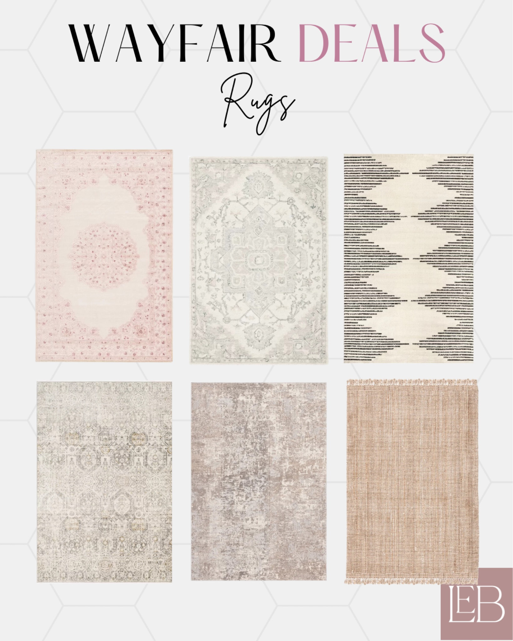 5 DAYS OF DEALS at Wayfair! So many beautiful rugs on sale.

Transitional rugs. Traditional rugs. Oriental rugs. Medallion rugs. Modern rugs. Contemporary rugs. Wayfair home. Wayfair decor. Wayfair rugs. Wayfair deals. Wayfair sales. 

#LTKsalealert #LTKhome #LTKFind