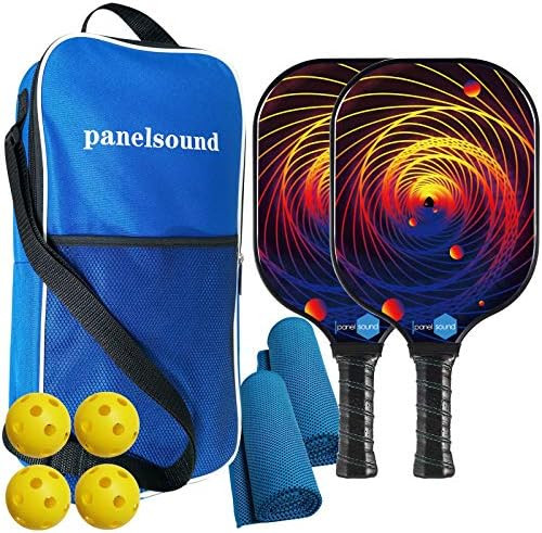 Panel Sound USAPA Approved Pickleball Paddle Lightweight Pickleball Paddles Set of 2,Pickleball Rack | Amazon (US)