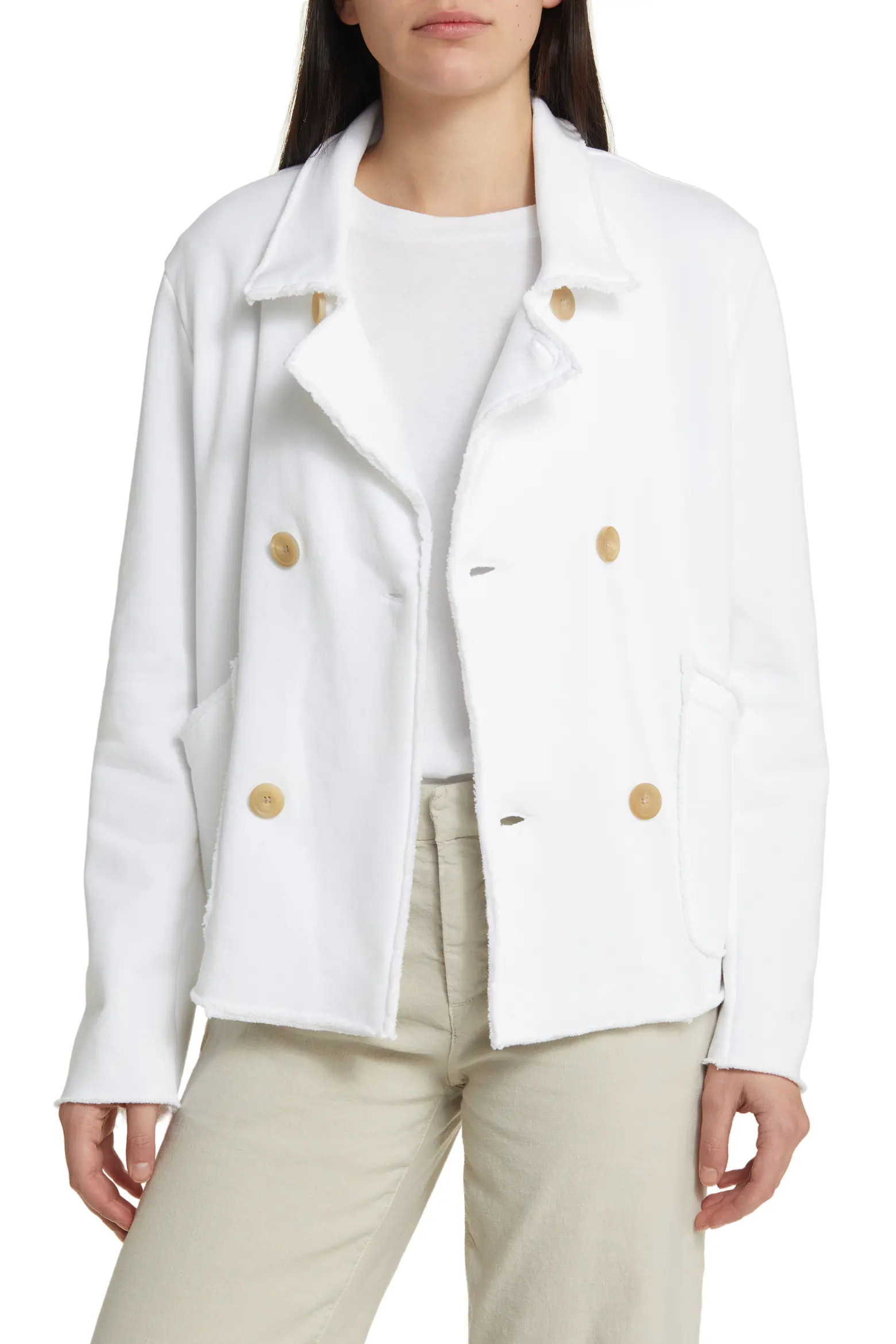 Mini Belfast Crop Knit Peacoat (Women) | Nordstrom | Nordstrom