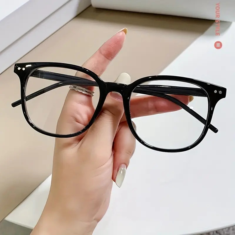 Square Frame Clear Lens Glasses Minimalist Fashion - Temu | Temu Affiliate Program