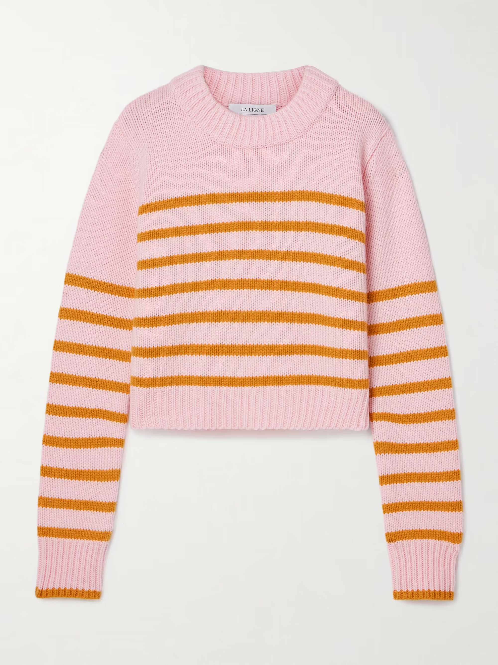Mini Marina striped wool and cashmere-blend sweater | NET-A-PORTER (US)