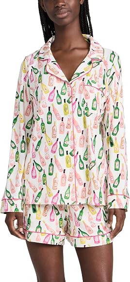 Women's Wine List Boy Shorts PJ Set | Amazon (US)
