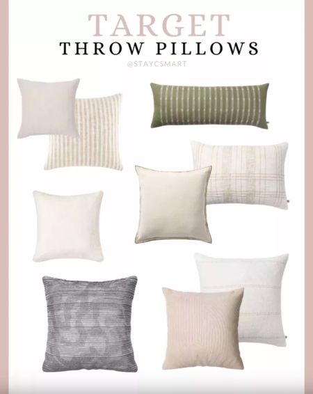 Throw pillow from Target that YOU should buy!! trendy throw pillows - home decor - trendy home decor - home accents - home decor inspo - throw pillow must haves 

#LTKSeasonal #LTKHome