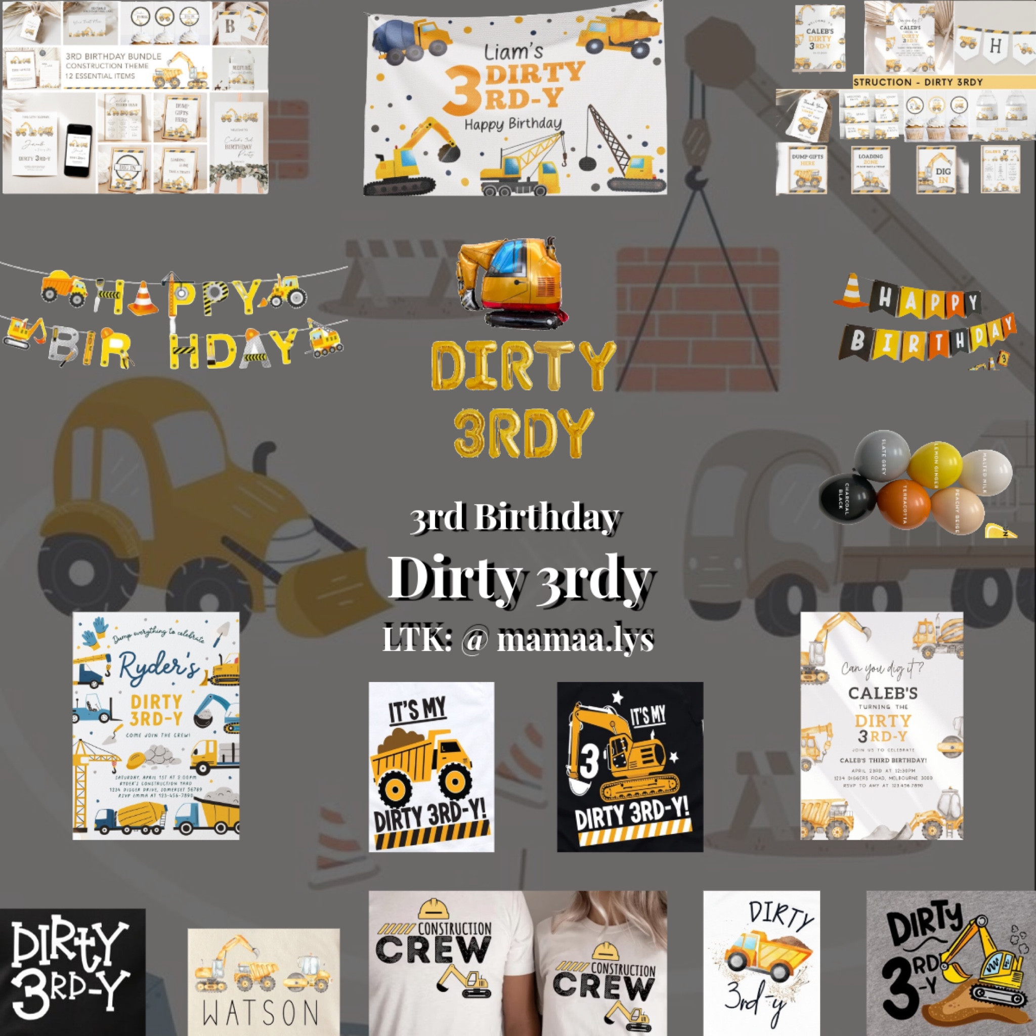 Dirty 3rdy birthday | three year old birthday | 3rd birthday | third birthday | birthday | birthday theme | birthday party | party | toddler | kids | family 

#LTKSaleAlert #LTKKids #LTKParties