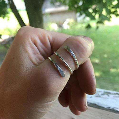 Thumb Ring for Women - Adjustable - Fine Silver - Wrap Ring | Amazon (US)