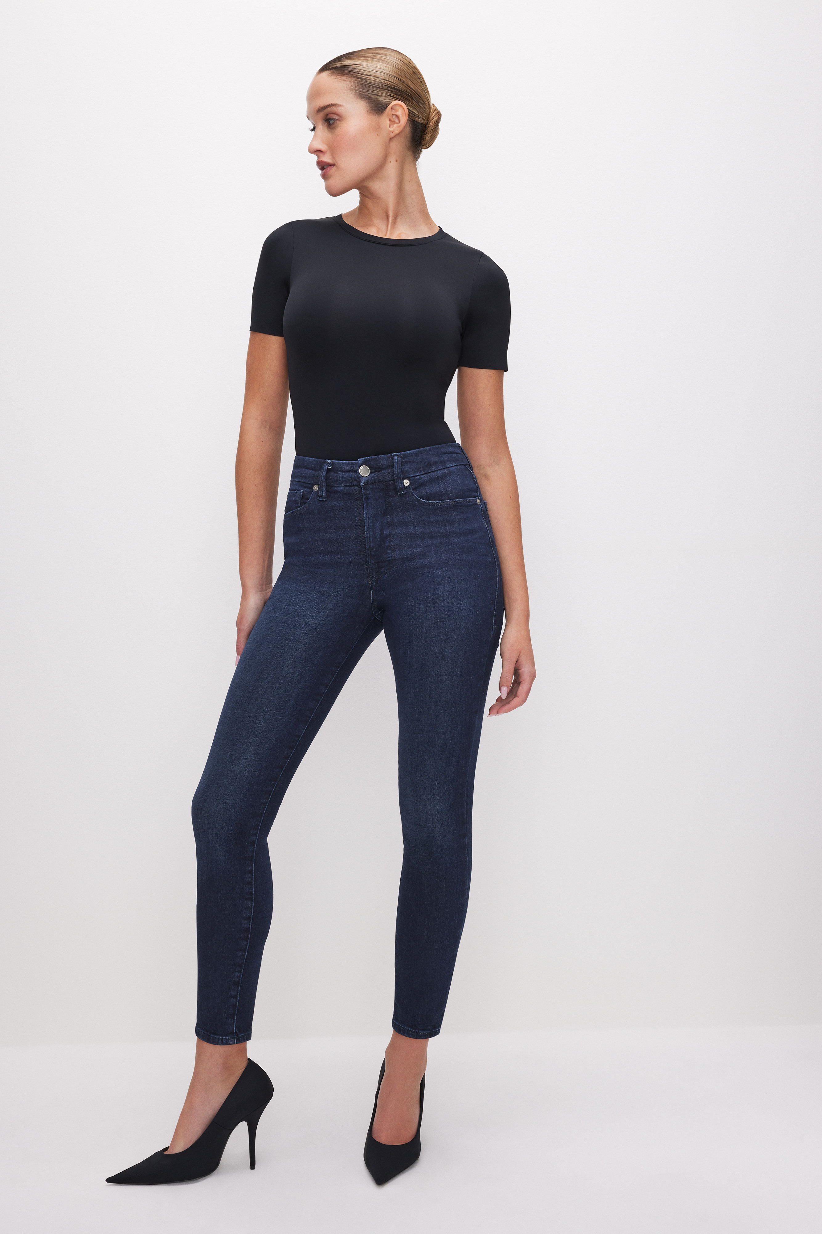 GOOD LEGS SKINNY CROPPED JEANS | Good American
