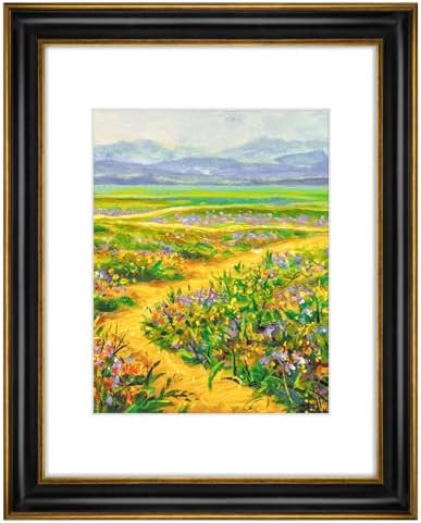 Golden State Art, 11x14 Photo Frame With Mat for Pictures 8x10 and Real Glass (Black With Antique... | Amazon (US)