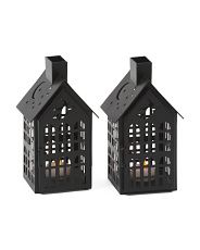 Set Of 2 Halloween Cut Out Led Lanterns | Marshalls