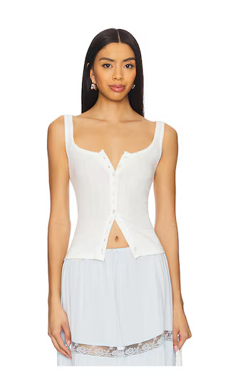 End Game Pointelle Tank in Sugar Swizzle | Revolve Clothing (Global)