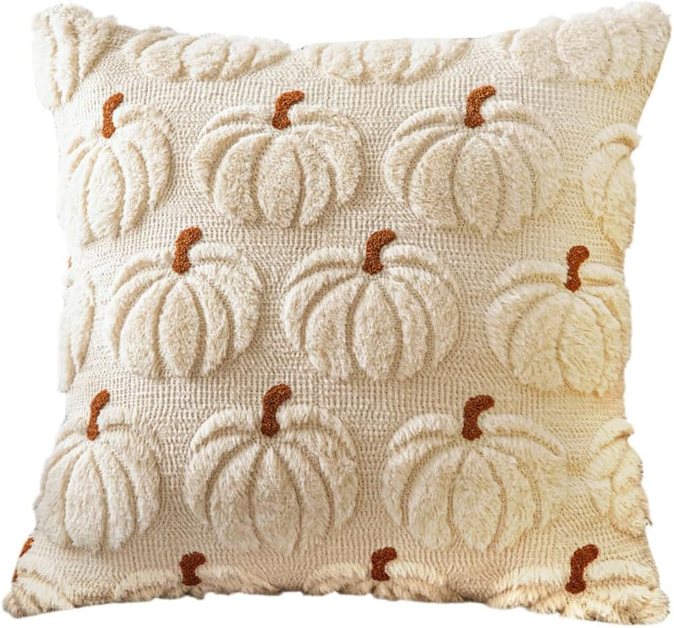 BDNXTV Halloween Pillow Covers 18x18in Ghost Pumpkin Fall Home Decor | Amazon (US)