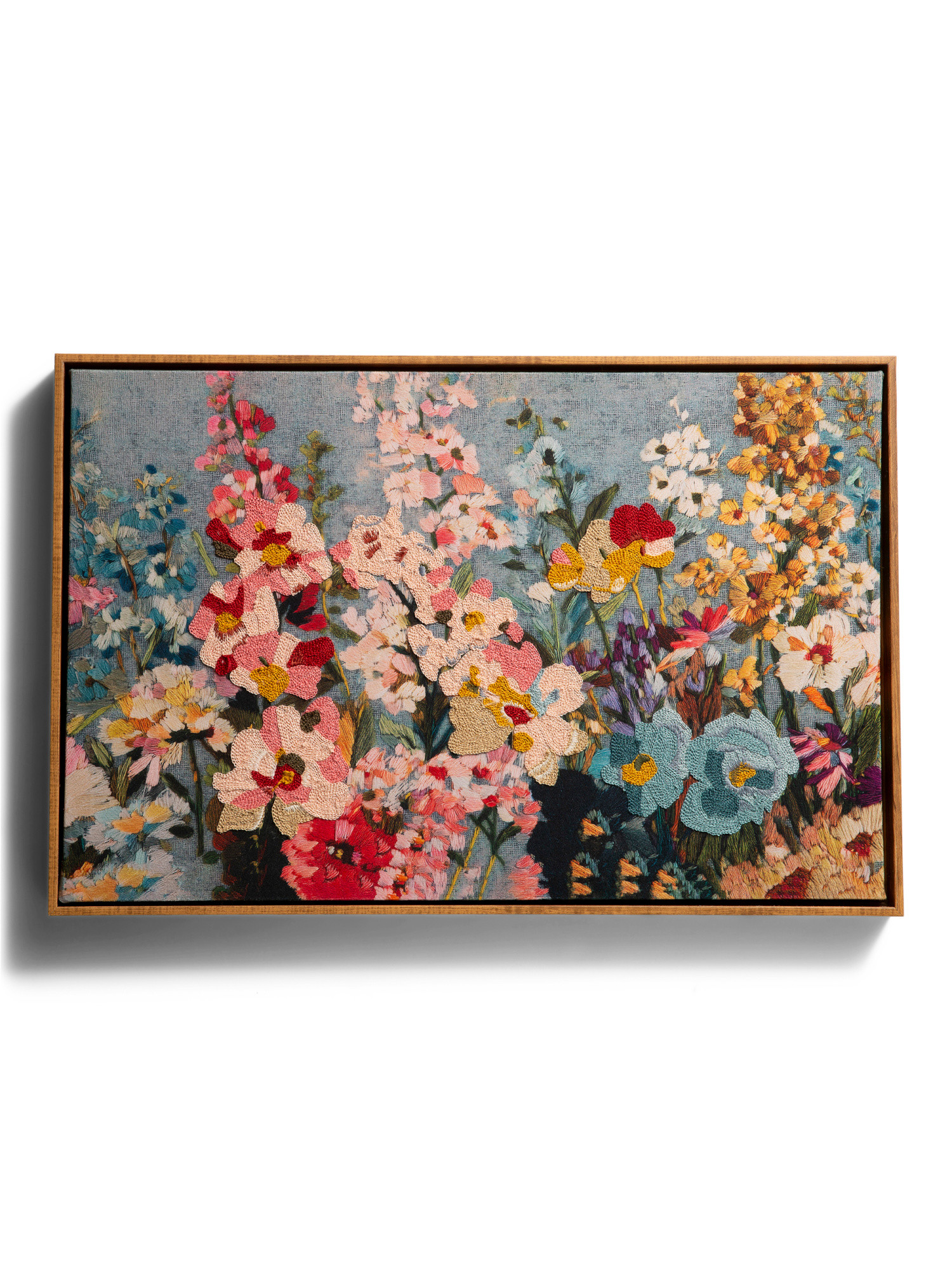 16x24 Threaded Embroidered Garden Wall Art | TJ Maxx