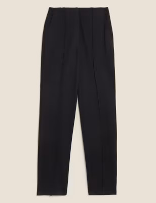 Jersey Twill Straight Leg Trousers | Marks & Spencer (UK)