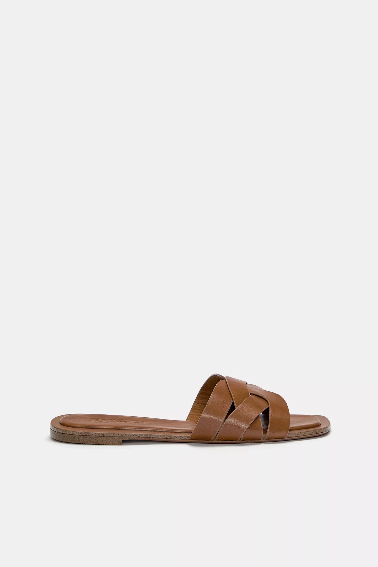 Flat crossover slider sandals | PULL and BEAR UK