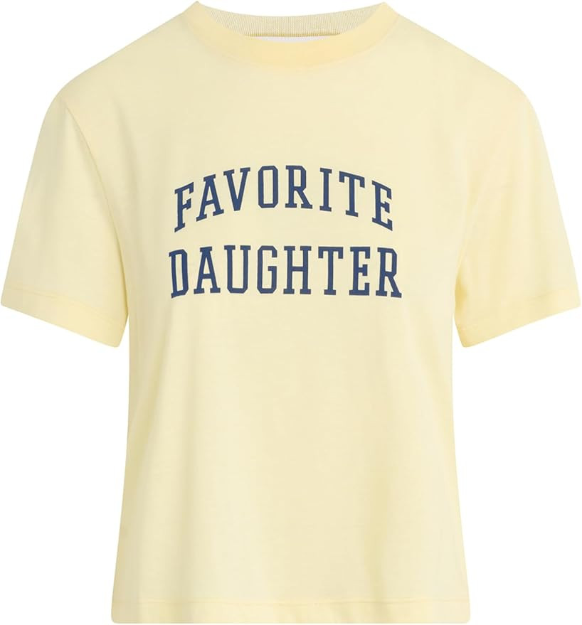 Favorite Daughter Womens Cropped Collegiate Tee | Amazon (US)