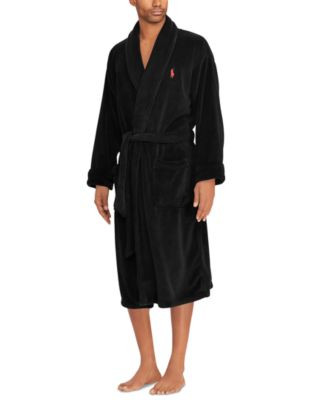 Polo Ralph Lauren Men's Sleepwear Soft Cotton Kimono Velour Robe - White | Macy's