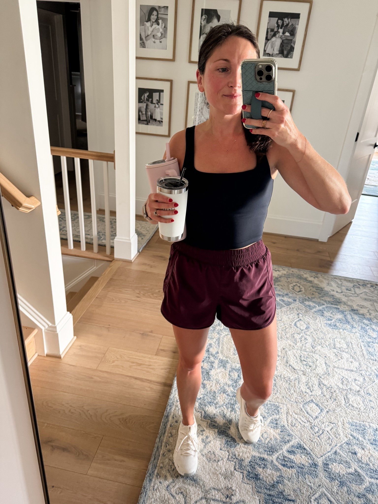 Monday morning HIIT workout outfit - both my tank and shorts are size M.

#LTKSeasonal #LTKSaleAlert #LTKActive