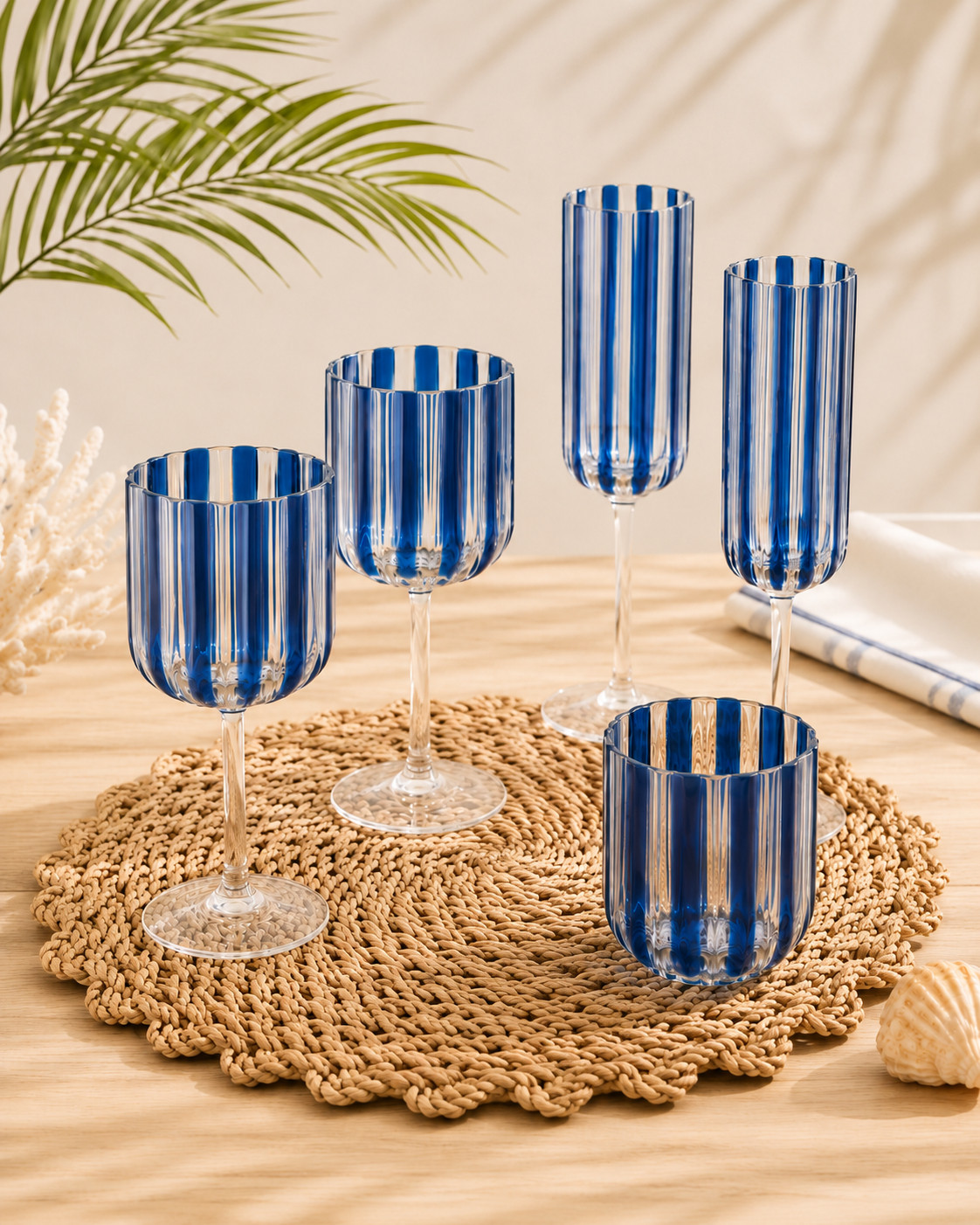 Montauk Striped Glassware is ON SALE now at Pottery Barn! These sets also come in white stripes. 

#potterybarn #salealert #montauk #coastalsummer #patio #summerhosting 

 #LTKSeasonal #LTKHome #LTKSaleAlert