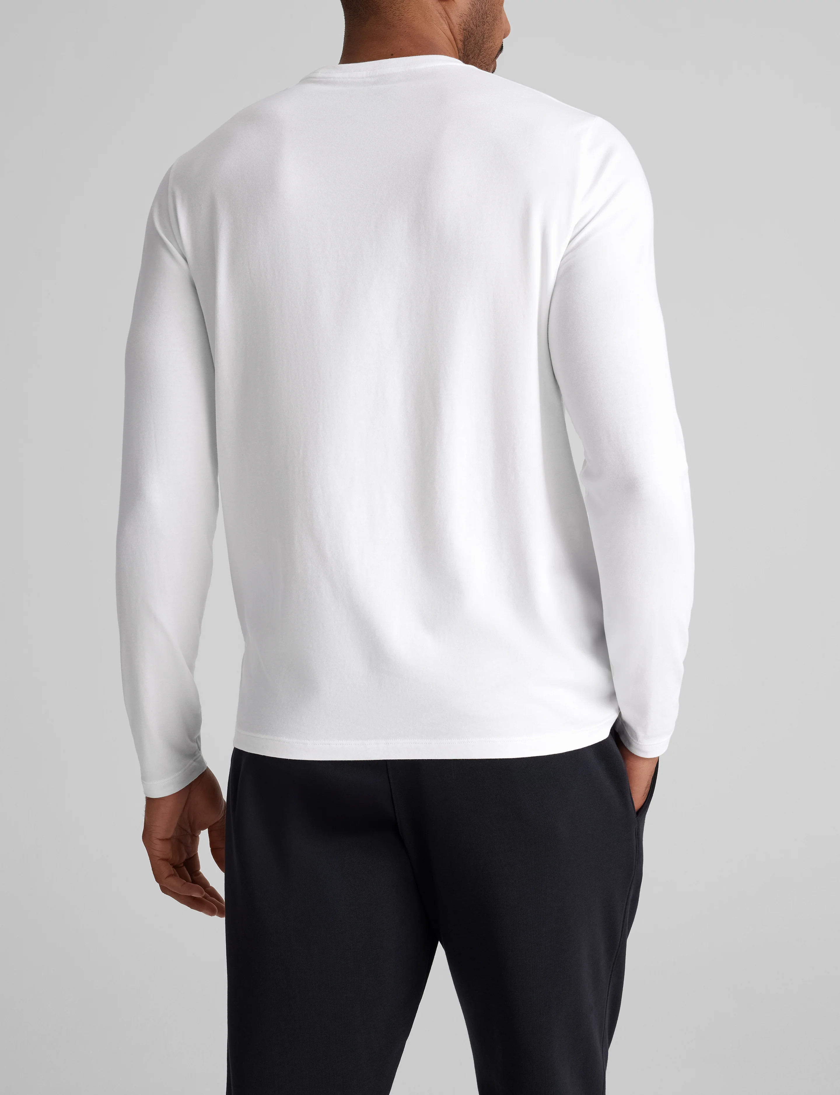 Second Skin Long Sleeve Crew Neck Tee (Soft T-shirt) | Tommy John