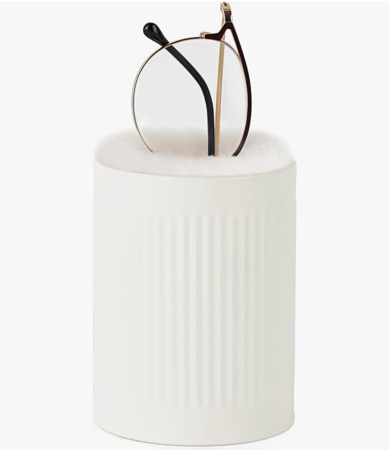 Mkono Plush Lined Eyeglasses Holder Metal Protective Glasses Holder Stand Glasses Storage Organizer Case for Table Desk

#LTKHome