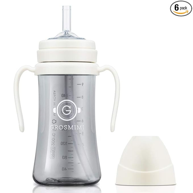 GROSMIMI Spill Proof no Spill Magic Sippy Cup with Straw with Handle for Baby and Toddlers, Custo... | Amazon (US)