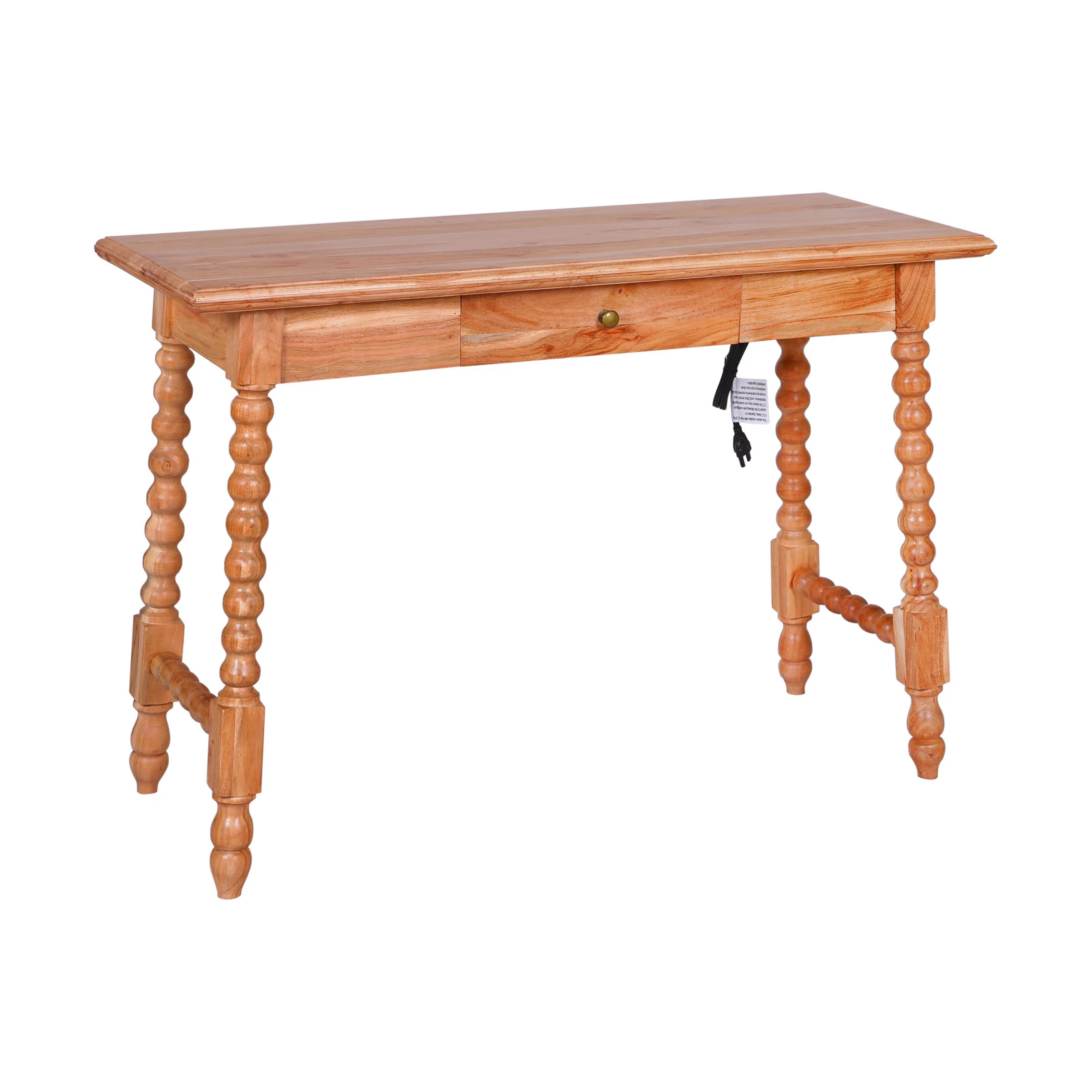 Casartis Living Delisle Semi-Assembled Solid Wood Desk with Built in Outlet & Reviews | Wayfair | Wayfair North America