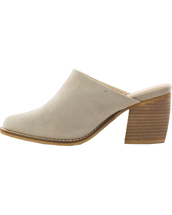 ARIDER ARiderGirl Womens Sissy Stacked Heel Snake and Cow Print Pointed Toe Slip-on Mule | Amazon (US)