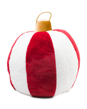 25in Faux Fur Ornament Ball Pillow | Pillows & Decor | Marshalls | Marshalls