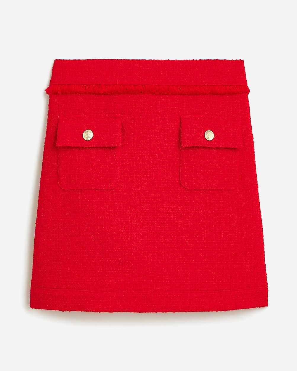 Patch-pocket mini skirt in maritime tweed | J.Crew US