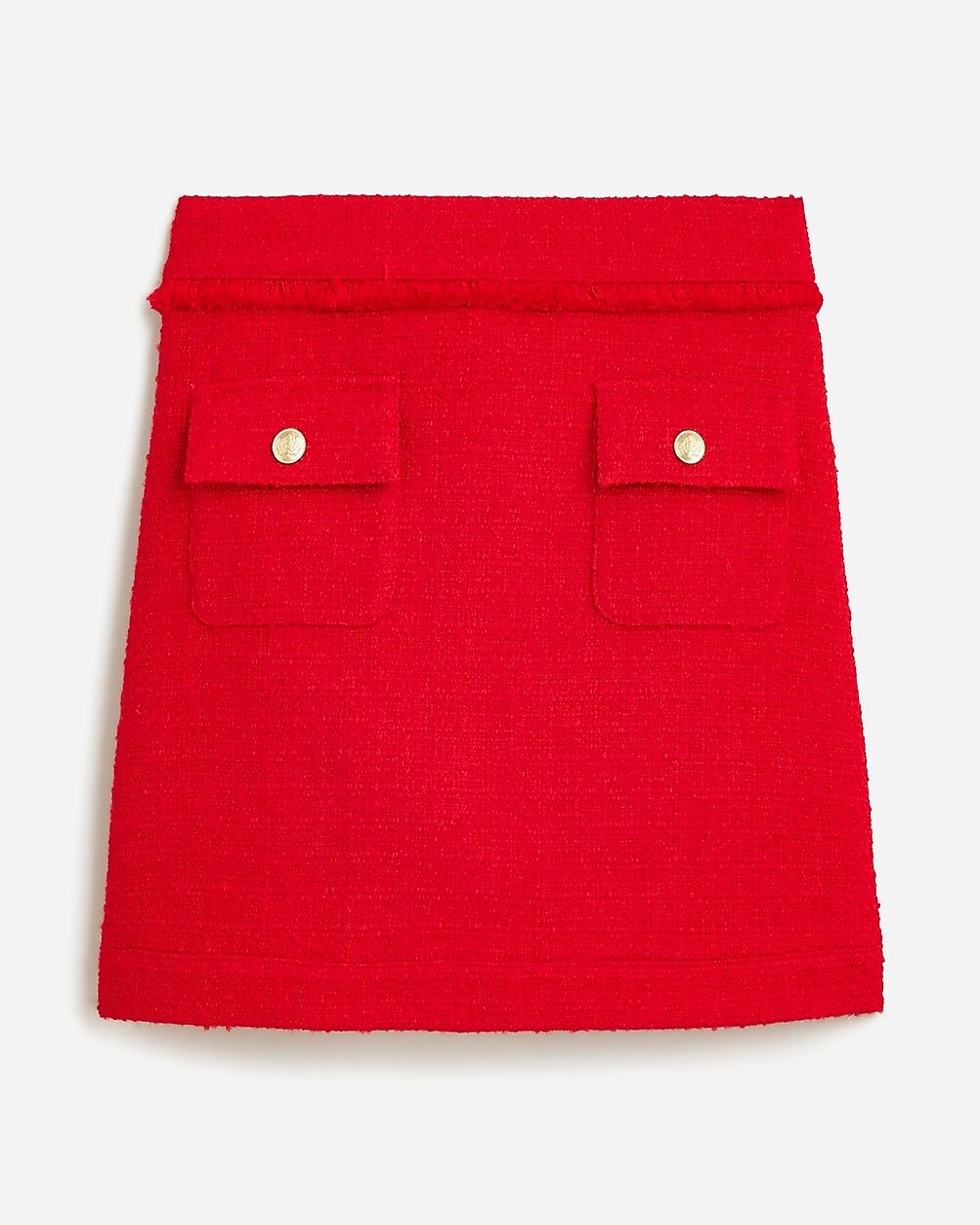Patch-pocket mini skirt in maritime tweed | J.Crew US
