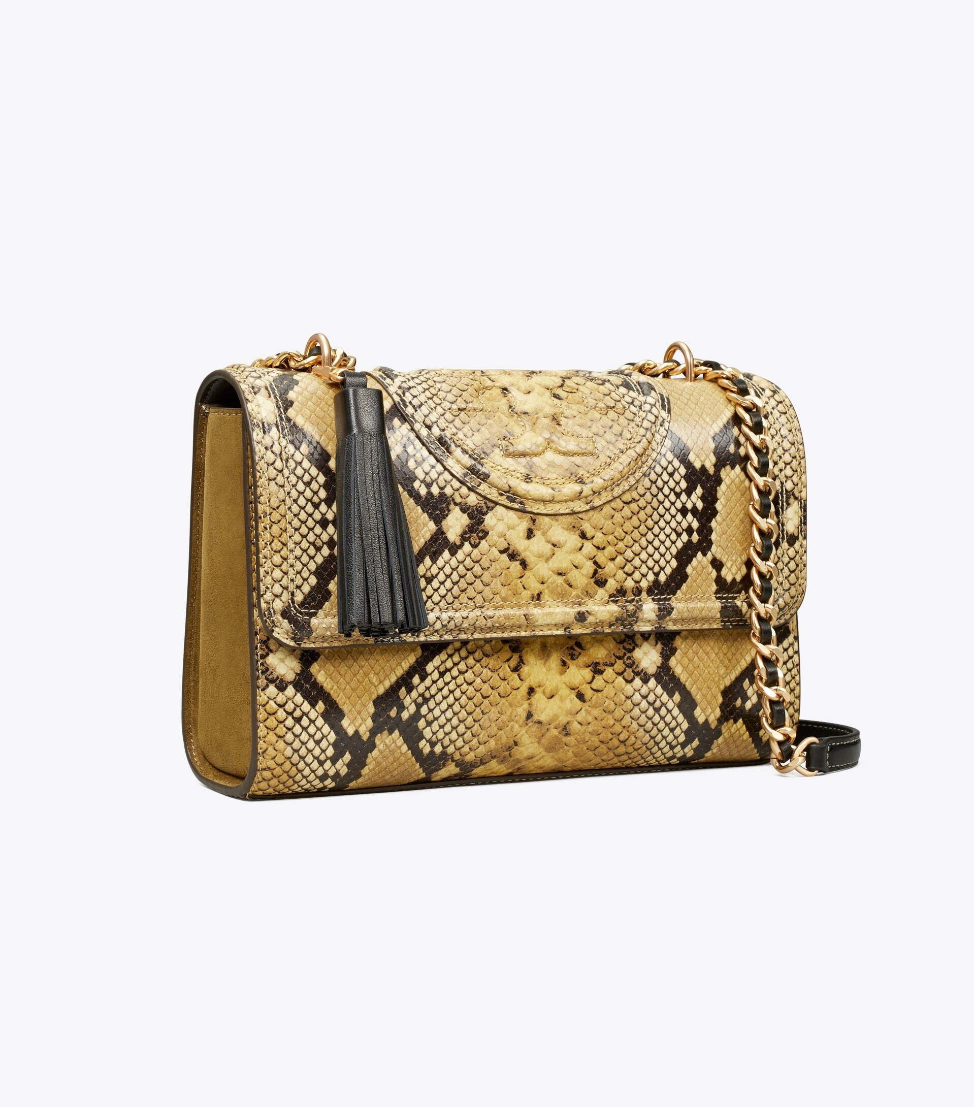 Fleming Snake-Print Convertible Shoulder Bag | Tory Burch (US)